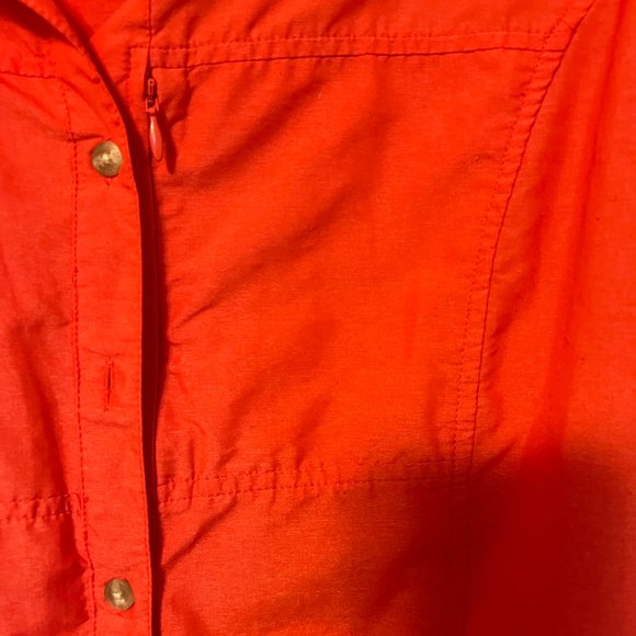Exofficio sun shade top in deep coral size XL with roll up sleeves - Picture 5 of 5